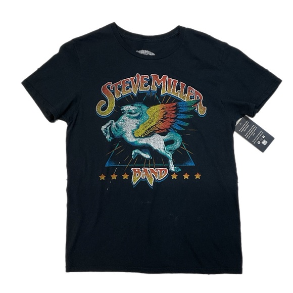 Steve Miller Black Band T-Shirt - Picture 1 of 5